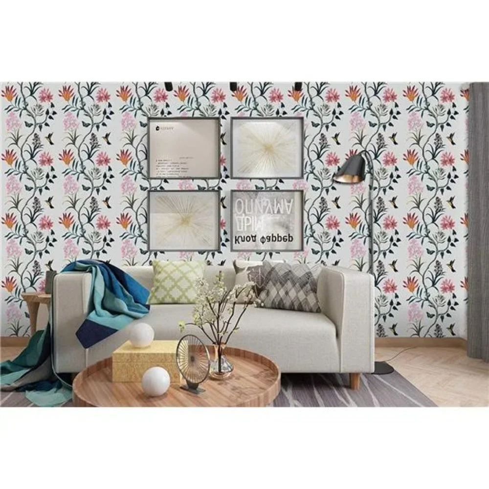 Floral Peel and Stick Wallpaper Floral Vintage Contact Paper  7.7